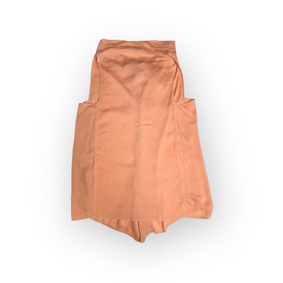 See by Chloe ༻ Pussy Bow Silk Crepe Crepon Sleeveless Top ༻Coral Pink Orange ༻ 6 - Picture 5 of 16